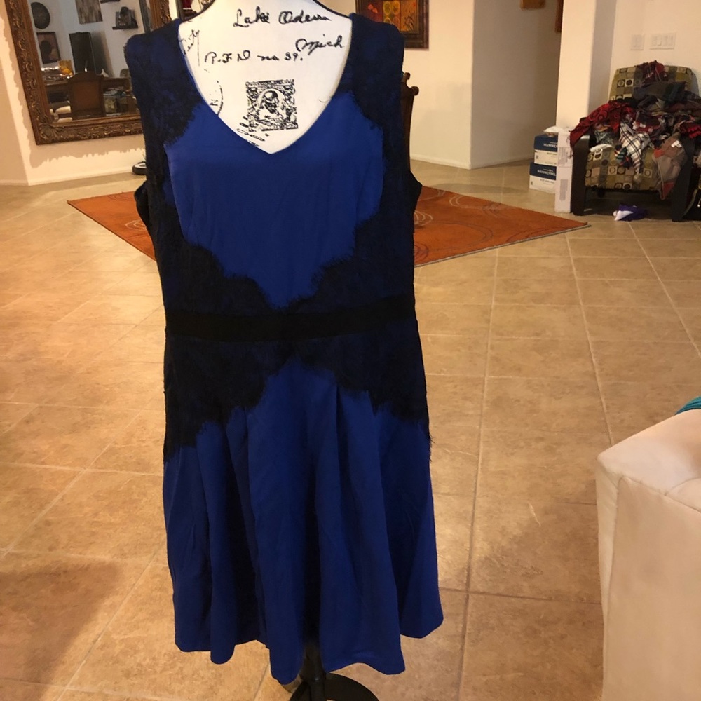 NWT City Chic Blue Corset Dress Size L/20
